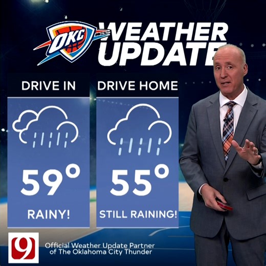 11K views · 35 reactions | David Payne brings you today's gameday KWTV - NEWS 9 Weather Update  | Oklahoma City Thunder | Facebook