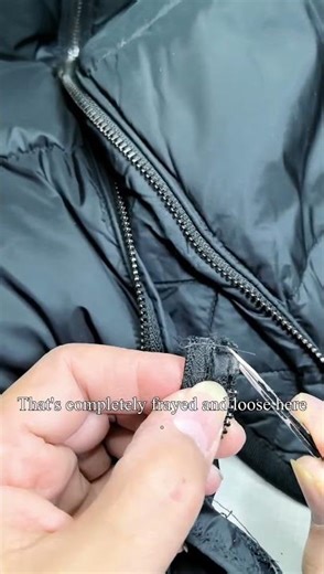 How to replace the zipper insertion pin on a down jacket?