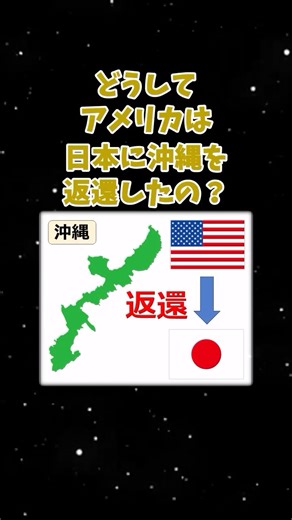 楽しい地理雑学【ゆっくり雑学】 on Instagram: "地理の面白い話「アメリカが日本に沖縄を返還した理由」 #地理 #ゆっくり解説 #歴史"