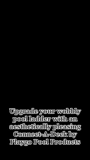 CONNECT-A-DECK (CAD) : The future entry system for all ABOVE-GROUND POOLS. Safer then ladders a CAD is affordable and aesthetically pleasing. Protecting the whole family from slipping off wobbly ladders after a fun time in the pool, CADs are the ideal alternative. Interested in the Switch? Follow us for more info and check us out on Social Media !! #pool #poolparty #fyp #homerenovation #diy #foryoupage #pov #dogsoftiktok #dealer #poolservice #nationwide