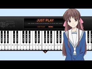Fruits Basket 2019 Opening - Again HARD [ Virtual Piano Sheet ] Season 1
