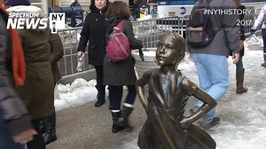 7.5K views · 158 reactions | #NY1History: The “Fearless Girl” statue...