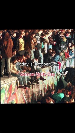 german unity day, on october 3, celebrates germany’s reunification in 1990. after the berlin wall fell in 1989, east and west germany became one country. #tagderdeutscheneinheit🇩🇪 #fyp #history #thextudors #viral