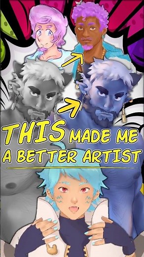 Using grayscale to color in Clip Studio Paint to level up your VALUES!
