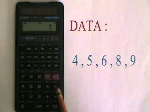 Basic Statistics Operations on the CASIO fx-260