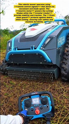 Advanced Robotic Lawn Mower – Smart Remote-Control Grass Cutter for Efficient Land Clearing 🌿🤖