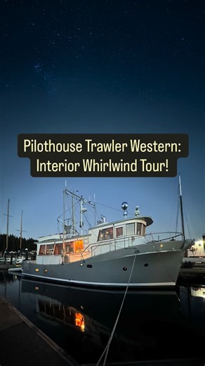 Longship Marine-Boater’s ReUse on Instagram: "Enjoy a herky-jerky ride (zero camera skills here! 🙋‍♀️) through our project boat Western’s very-nearly finished interior. We finally got the grout on the tile in the galley yesterday and still have a few ceiling details to trim out. There is no good stopping point on the small stuff but we officially listed the boat this evening. If you know anyone looking for a long-range capable cruiser that’s the perfect mix between yachty comfort and wor