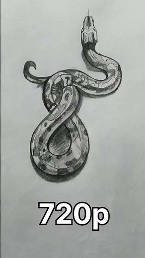 Insane Realistic Snake Drawing 🐍 | Charcoal Art Process #art #shorts