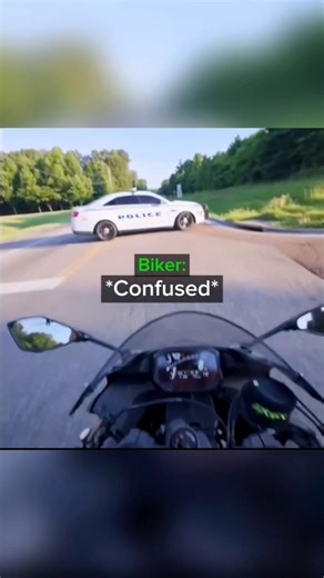 Cop cuts off Biker for NO reason