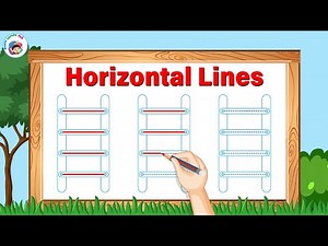 Horizontal Lines | Learn Basic Lines | Kids Video | Fun And Learn | Education video