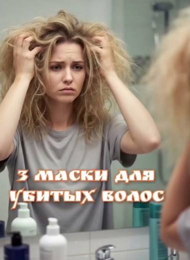 Маски для очень поврежденных волос #маскаволос