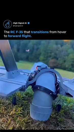 AI Updates & News • Technology • Artificial Intelligence on Instagram: "The only RC F-35 that transitions from hover into forward flight is redefining model aviation. Designed by Eric, this prototype features a 3D-printed swivel nozzle, a 70 mm EDS from FMS, and a custom telemetry system. Its FR Sky travel transmitter and custom case make it portable for events, showcasing a fully scratch-built, next-level RC aircraft. Credit: Jays_rcgarage #rcaircraft #f35model #customdesign #modelaviation #nex