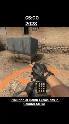 Evolution of Bomb Explosions in Counter-Strike #cs #cs2 #evolution #comparison #gaming #retrogaming