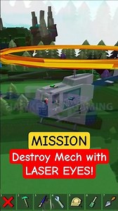 Roblox Build a Boat for Treasure Mission Destroy Mech with Laser Eyes! #roblox #babft