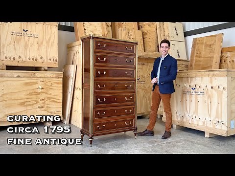 French Revolution Furniture: 18th century Antique "Semainier," Directoire Style (Decorative Arts)