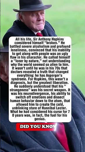 His 'Strangeness' Unlocked Genius #anthonyhopkins #talent #documentary