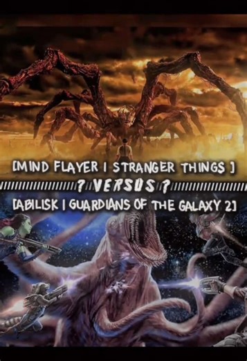 Abilisk (guardians of the galaxy Vol. 2) vs mind flayer (stranger things finale) | #fyp #fypシ #edit #wis #powerscaling