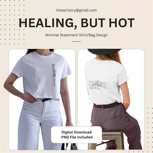 Healing but Hot PNG Design | Mental Health Quote Shirt (digital Download) - Etsy