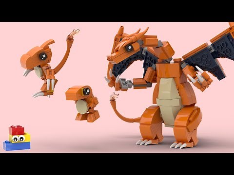 LEGO Pokémon: Charmander, Charmeleon, and Charizard Tutorials