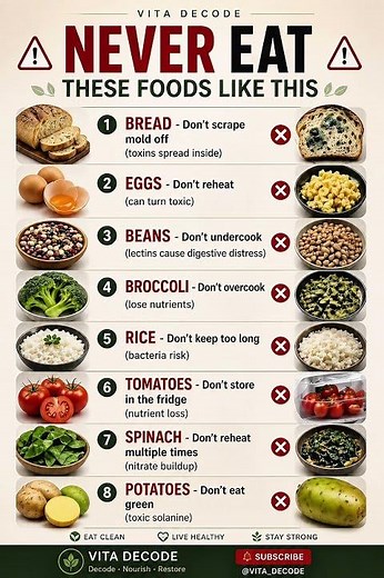 8 Foods You're Eating Wrong Every Day (Fix This Now) #eatcleaner #unhealthyfood #health