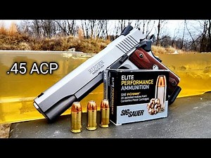 Sig V-Crown .45ACP 230gr Ballistic Gel Test & Review