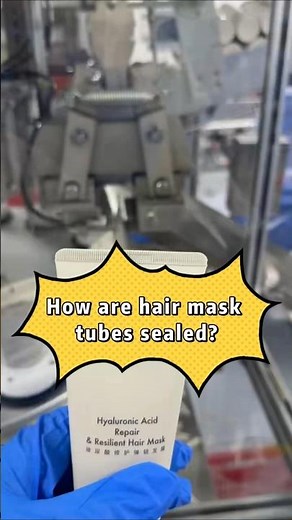How are hair mask tubes sealed so perfectly? | Automatic Sealing Machine #fillingmachine