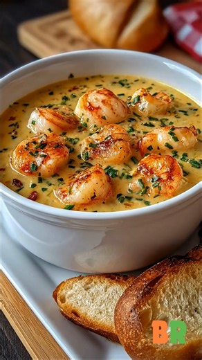 Creamy Seafood Chowder with Scallops & Lobster Golden-seared scallops and tender lobster are gently folded into a cream-rich chowder layered with aromatics and Yukon Gold potatoes, producing a refined balance of sweetness, depth, and luxurious texture guided by classical technique. 🛒Ingredients : 1 pound sea scallops, patted dry 8 ounces cooked lobster meat, chopped 3 cups seafood or vegetable broth 2 cups heavy cream 2 medium Yukon Gold potatoes, diced 1 medium onion, finely chopped 2 celery s