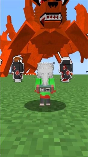Jiraiya's son versus the Akatsuki in the world of Naruto #minecraft #naruto