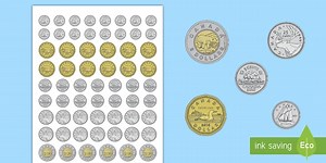 Life-Size Canadian Coin Cut-Outs