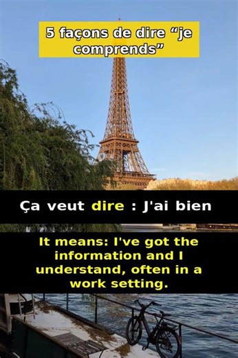 6 Minutes de Franais: 5 faons de dire je comprends