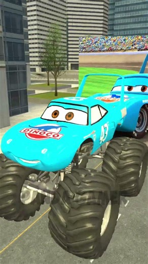 ALL SIZE LIGHTNING MCQUEEN SALLY MATER KING HICKS MONSTER TRUCK 2D 3D EVOLUTION BIG CITY Garry's Mod