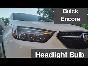How to replace the headlight bulb of the Buick Encore.