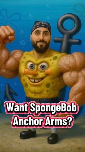 Spongebob Anchor Arms… But in REAL LIFE 💪🧽⚓️”