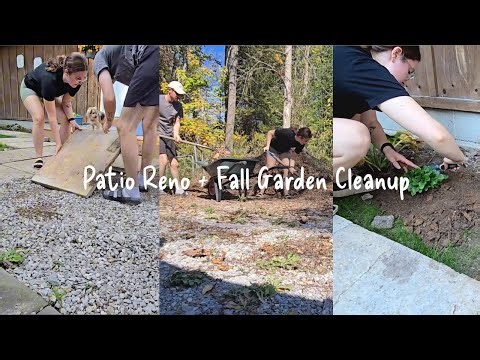 Patio Renovation + Garden Clean Up + Wash Line Install | Repurposing What We Have | Watch Me Live It