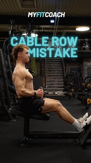 ❌Stop doing cable Rows like THIS! If your biceps are doing all the work during cable rows, there’s a good chance you’re pulling too high and curling the weight up. That tiny detail ruins your back gains. Instead, aim the handle toward your lower abs and keep your forearms in line with the cable path. Your lats will thank you. 🔥 | myfitcoach.app