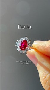 Our “Diana” setting. A Red Ruby ring that is unforgettable.