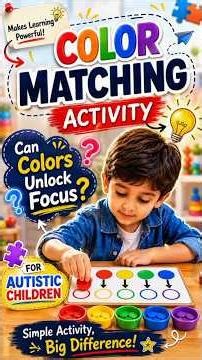Autistic Kids Ke Liye Best Color Matching Activity 🎨🧩 | Focus Boosting Game!