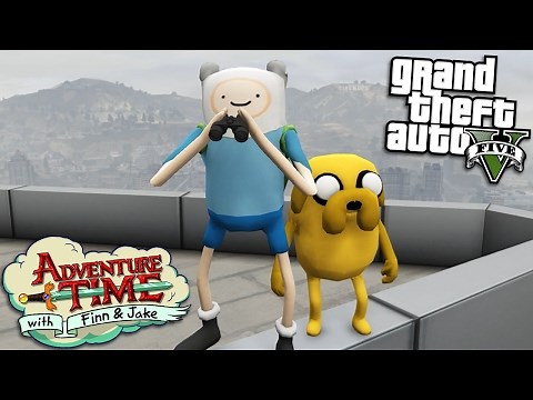 GTA 5 Mods - ADVENTURE TIME MOD w/ FINN & JAKE (GTA 5 PC Mods Gameplay)