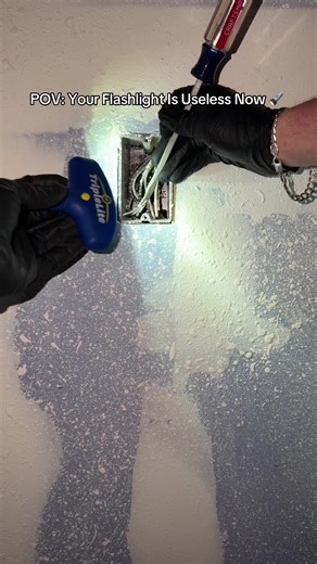 If you’ve ever held a flashlight in your mouth… these are for you 🔦❌ Hands-free light built right into your safety glasses. #pov #tradeslife #worktok #bluecollar #constructionlife #workhack