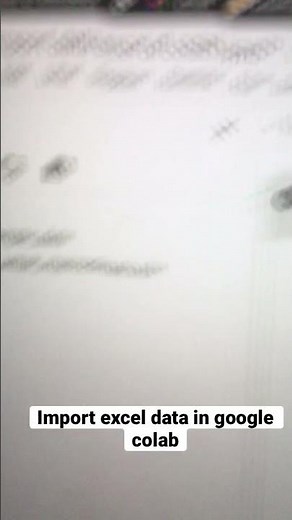 Import excel file in google colab