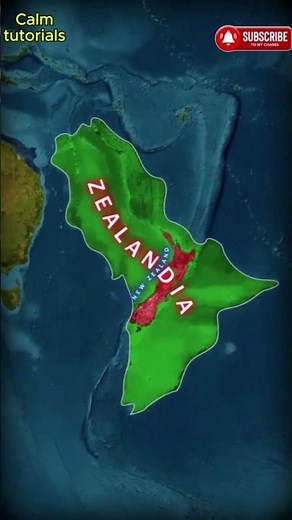 Zealandia: The Hidden 8th Continent Beneath New Zealand. #viral #shorts #newzealand