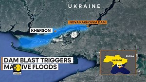 29K views · 492 reactions | Dnipro dam blast: Russia accuses Kyiv of sabotage and starving Crimea Over 17,000 forced to flee as water gushes downstream It's a state of emergency in Russian-controlled parts of Kherson Mohammed Saleh has details #RussiaUkraineWar Watch more: wionews.com/videos | WION | Facebook