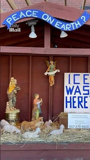 Church shocks locals with ICE-themed Nativity scene