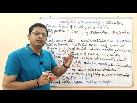 Bradykinins (Part 01) = Basic Introductions and Pharmacological Action of Bradykinin | Bradykinin