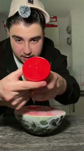 Should I try this with Nutella instead? #fyp #goviral #watermelon #icecream #viralfood