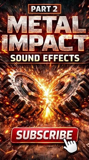 Metal Impact Sound Effects Part 2 | Massive Industrial Hits, Mechanical Collisions, Heavy SFX