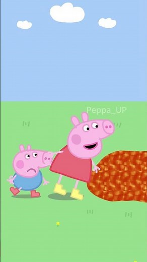 Peppa Lets George Try the Newest Muddy Puddle#peppapig #peppa