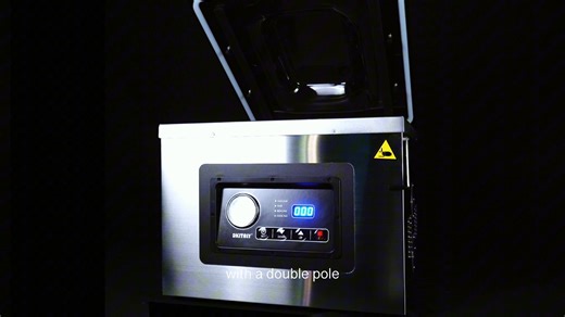 商用双封口带充气真空包装机