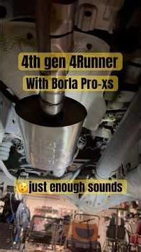 4Runner gets Borla pro-xs muffler #toyota #offroad #havefun #fabrication