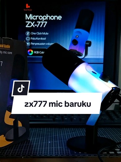 kedatangan mic baruku dari bonkyo zx777 ini , bisa langsung ke handphone, pc , laptop dan juga ke audio interface dll , enak buat podcast , live streaming maupun konten voice over dll #bonkyo #zx777 #mic #gaming #livestreaming